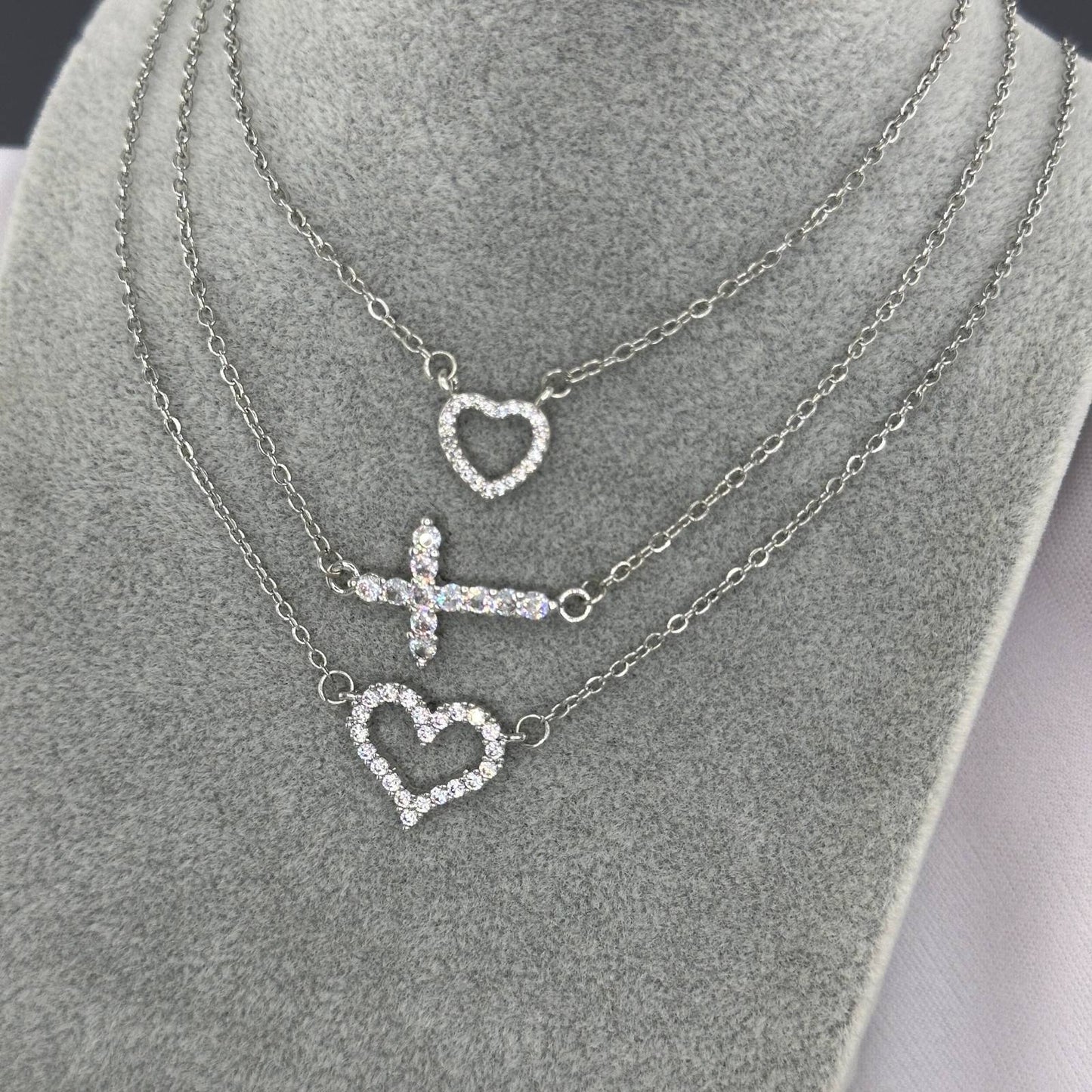 Cadena con Corazon SS Plata