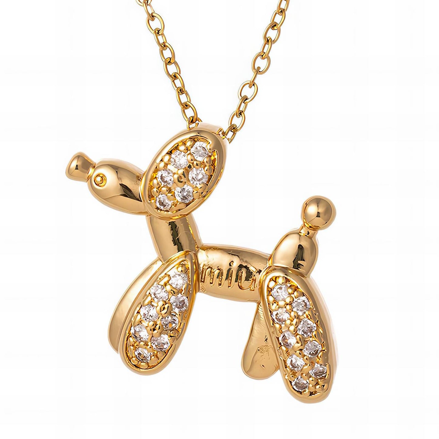 Cadena con perrito en oro SS