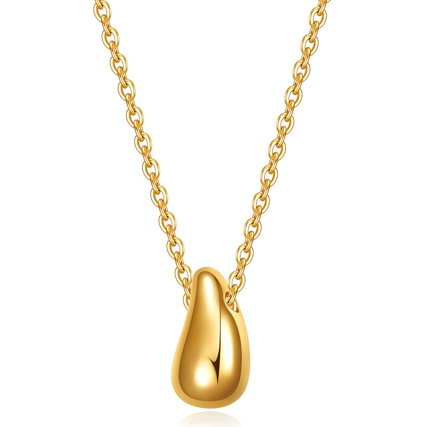 Cadena con pendiente Gota SS oro
