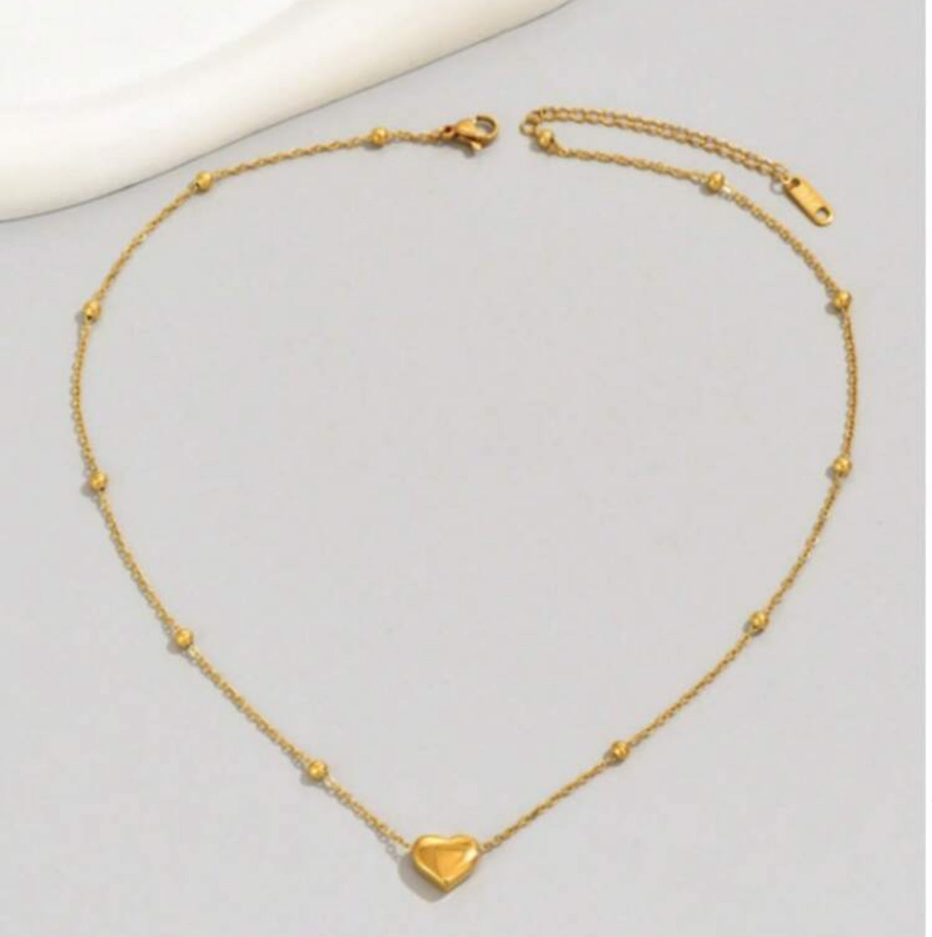 Cadena Corazon en oro SS