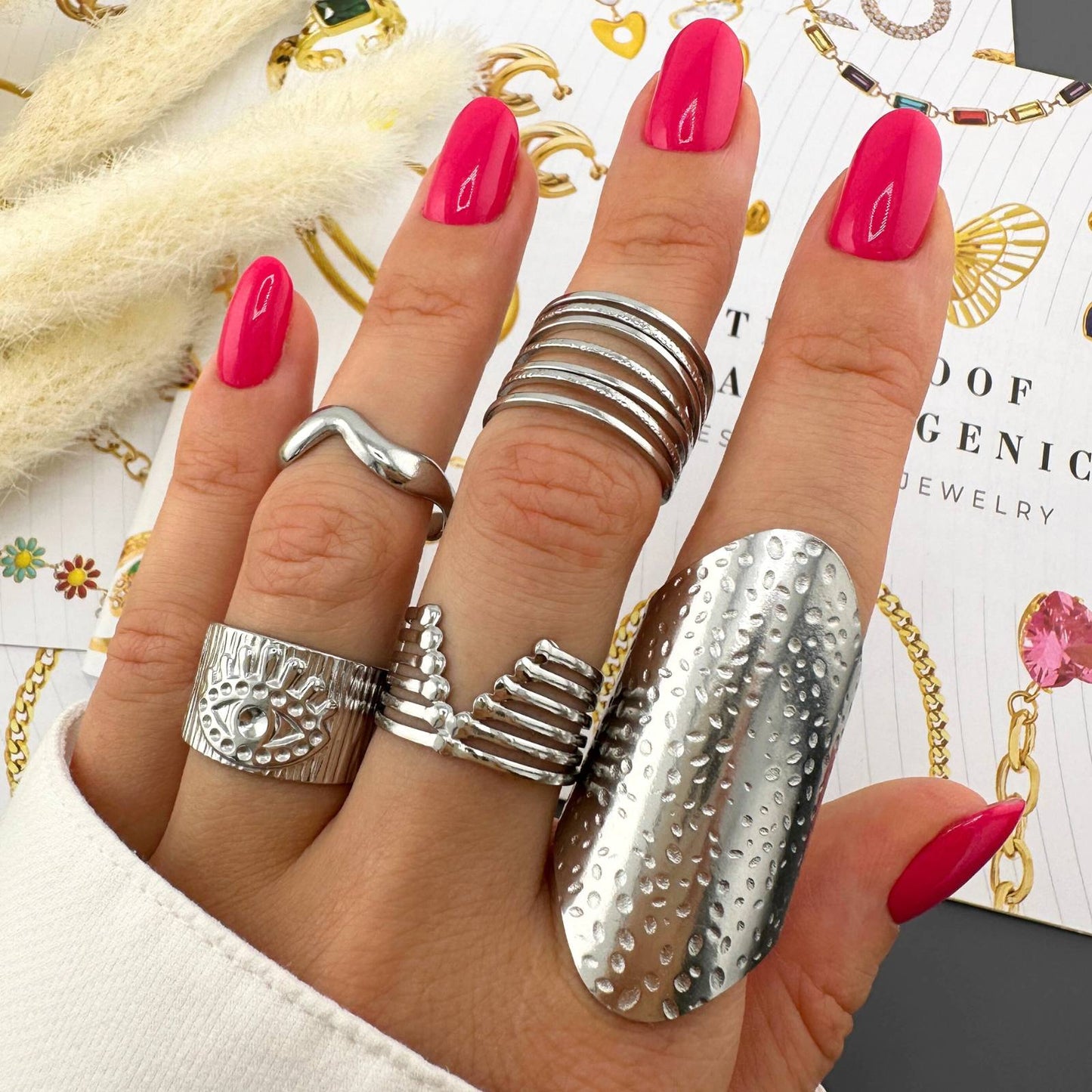 Sortija Plata SS Ajustable