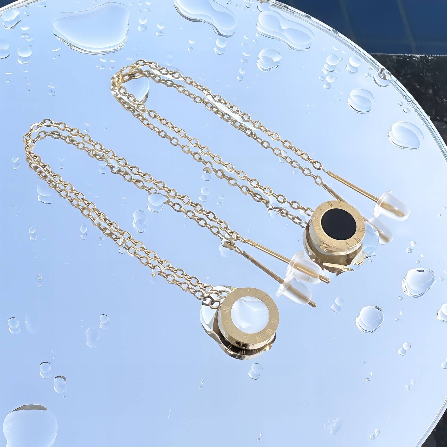 Aretes SS ORO Reversibles