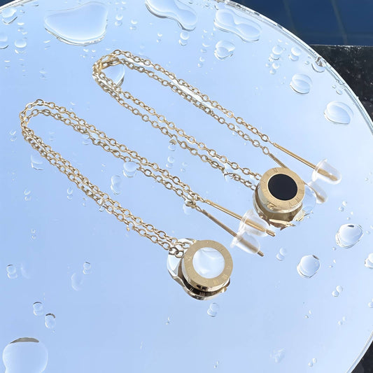 Aretes SS ORO Reversibles