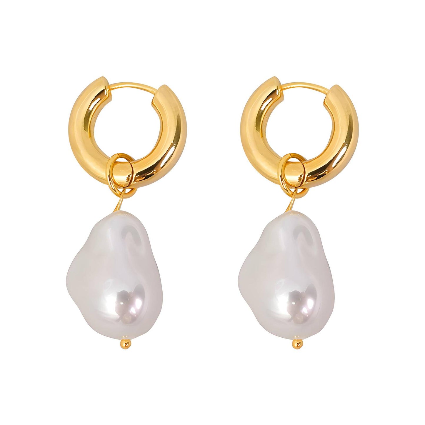 Aretes SS ORO con perla