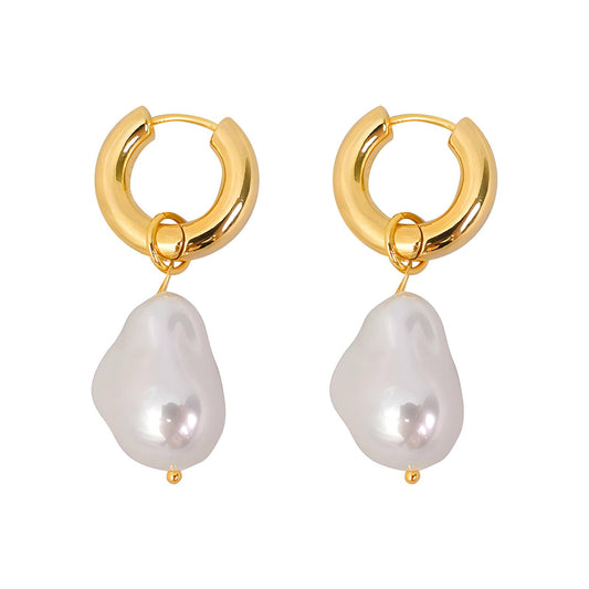 Aretes SS ORO con perla