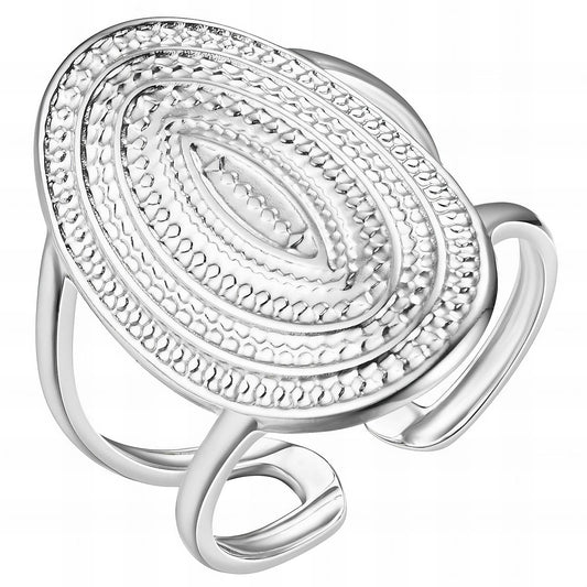 Sortija Plata SS Ajustable