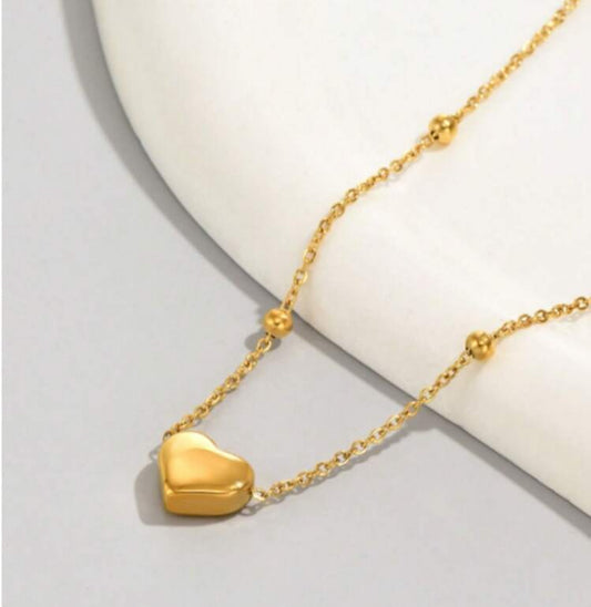 Cadena Corazon en oro SS